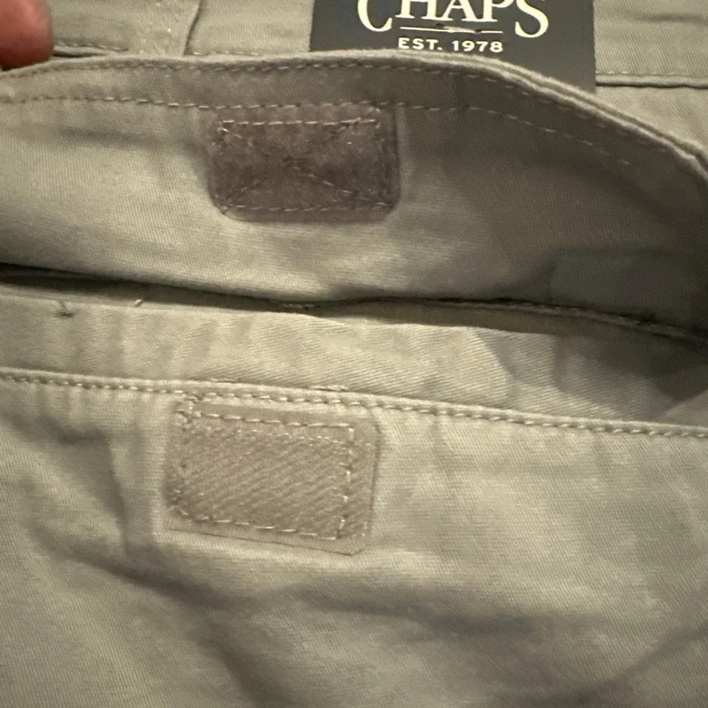 Chaps Men's Seacoast Wash Cargo Shorts Griffin Gray Size 46 10